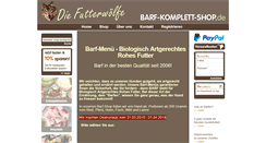 Desktop Screenshot of barf-komplett-shop.de